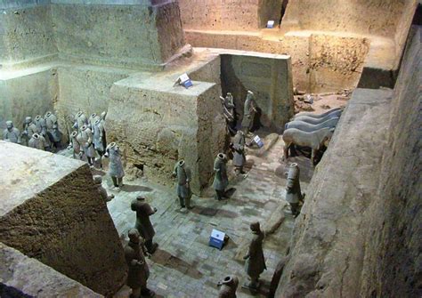 chinese emperor tomb excavation|inside qin shi huang tomb.